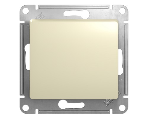 Выключатель 1-клавишный Schneider Electric Glossa, GSL000211, Бежевый
