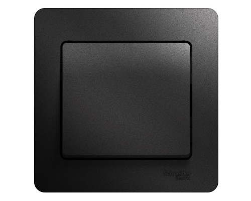 Выключатель 1-клавишный в сборе Schneider Electric Glossa, GSL000712,  Антрацит