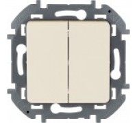 Выключатель двухклавишный Legrand Inspiria 673621 слоновая кость