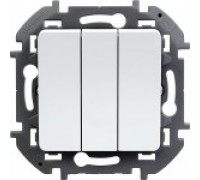 ВЫКЛЮЧАТЕЛЬ ТРЕХКЛАВИШНЫЙ LEGRAND INSPIRIA 673640 БЕЛЫЙ