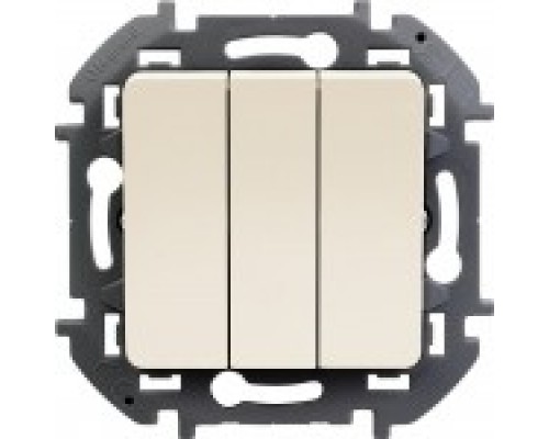 Выключатель трехклавишный Legrand Inspiria 673641 слоновая кость