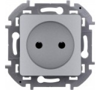 Розетка без заземления Legrand Inspiria 673712 алюминий
