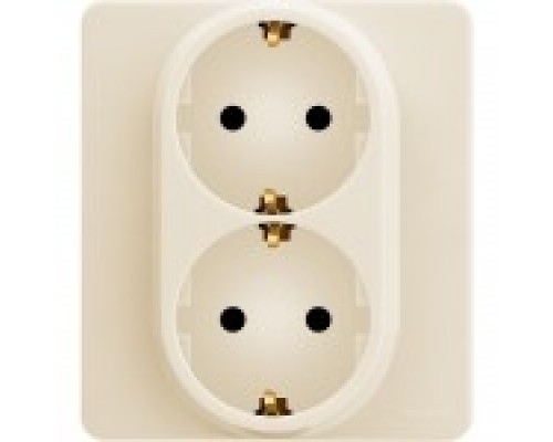 Розетка двойная с заземлением Legrand Inspiria 673751 слоновая кость