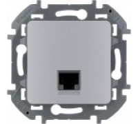 Розетка компьютерная 1хRJ-45 UTP CAT6 Legrand Inspiria 673832 алюминий
