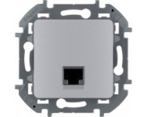 Розетка компьютерная 1хRJ-45 UTP CAT6 Legrand Inspiria 673832 алюминий