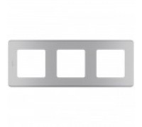 Рамка тройная Legrand Inspiria 673952 алюминий