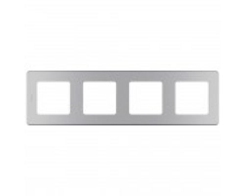 Рамка четверка Legrand Inspiria 673962 алюминий