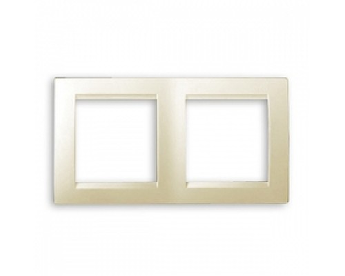РАМКА ДВОЙНАЯ SIMON 1590620-031 СЛОНОВАЯ КОСТЬ