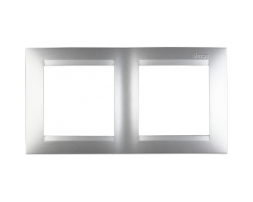 РАМКА ДВОЙНАЯ SIMON 1500620-033 АЛЮМИНИЙ