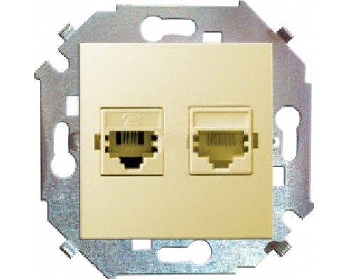 РОЗЕТКА ДЛЯ ТЕЛЕФОНА RJ-11, SIMON 1591480-031 СЛ.КОСТЬ