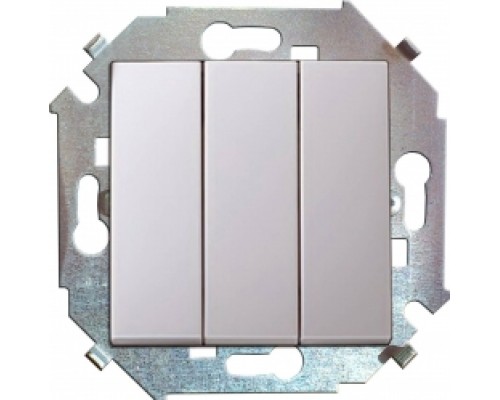 ВЫКЛЮЧАТЕЛЬ ТРЁХКЛАВИШНЫЙ SIMON 1591391-030 БЕЛЫЙ