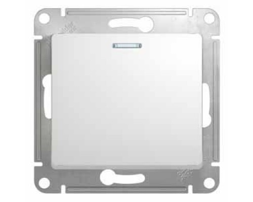 Выключатель  1-клавишный с подсветкой Schneider Electric Glossa.