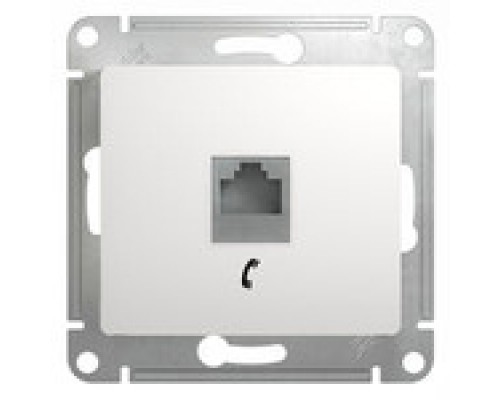 Розетка телефонная Schneider Electric Glossa.