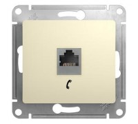 Розетка телефонная Schneider Electric Glossa.