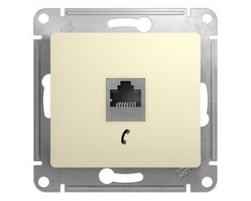 Розетка телефонная Schneider Electric Glossa.