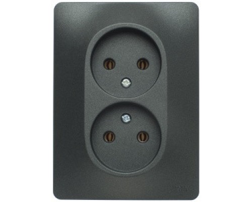 Розетка 2-я без заземления Schneider Electric Glossa.