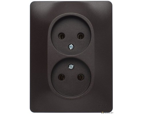 Розетка 2-я без заземления Schneider Electric Glossa.
