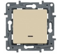 Выключатель одноклавишный c подсветкой Legrand Etika