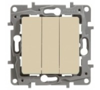 Выключатель трехклавишный Legrand Etika