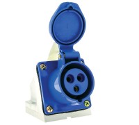 113 Розетка 2Р+РЕ 16А 220В IP44 ETP